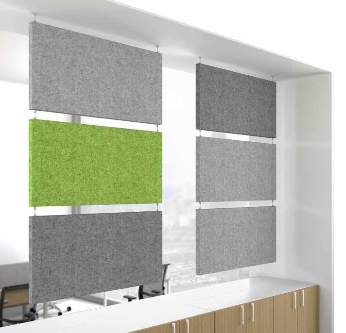 Les panneaux acoustiques sont une façon moderne de réduire le bruit dans un bureau.