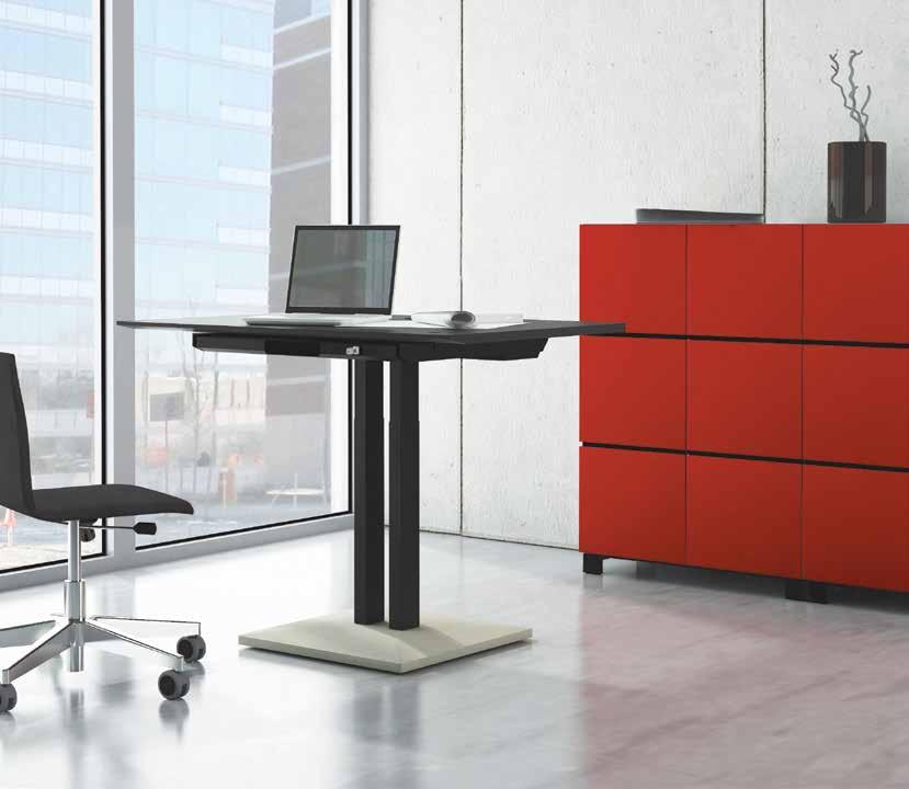 Jazz This collection is a perfect symbiosis of free improvisation and functional solutions, with chamfered edge desks that create an extraordinary feel.
