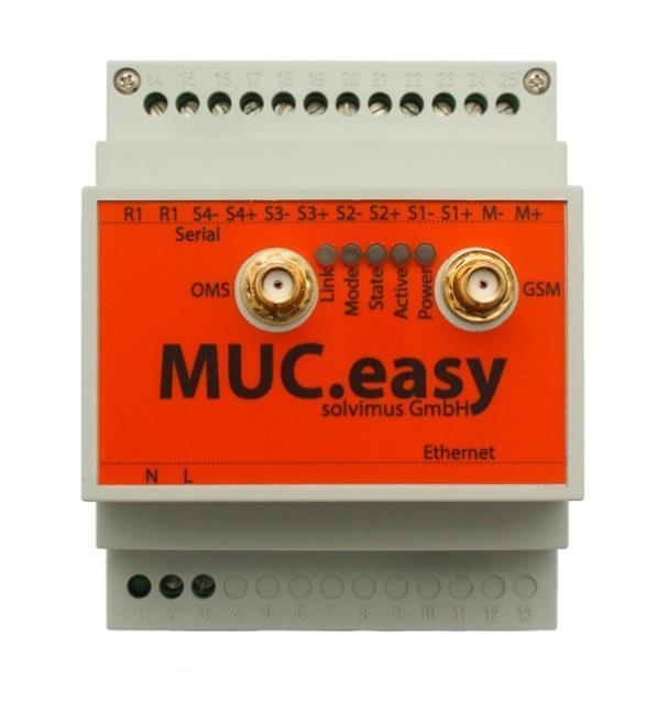 2 Allgemeines Das Kürzel MUC (Multi Utility Communication) steht für ein Kommunikationsmodul, welches im Bereich Smart Metering die anfallenden Verbrauchsdaten des Kunden automatisch erfasst, diese
