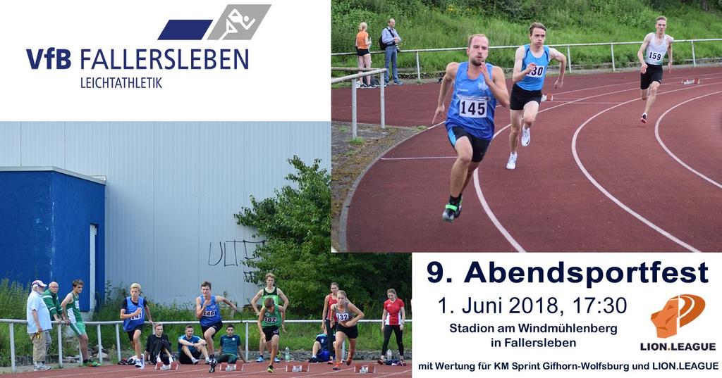 Ort: Wettbewerbe und Zeitplan: Stadion am Windmühlenberg in Fallersleben (Schwimmbad 5, 38442 Wolfsburg) Die Anlauf- und Laufbahnen haben einen Kunststoffbelag, der nur mit 6mm Dornen betreten werden