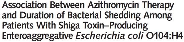 Bakterielle Gastroenteritis to treat or not to treat? Abwägen: Antibiotische Therapie bei STEC/EHEC?