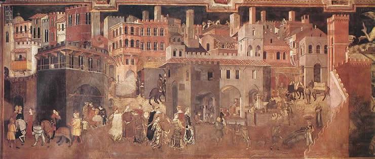 Ambrogio Lorenzetti, Effetti die