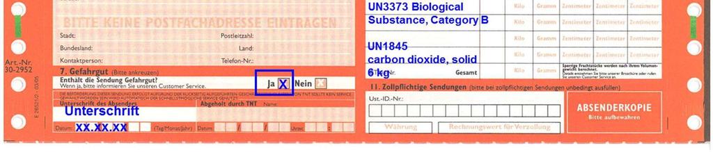 Biological Substance, Category B UN 3373