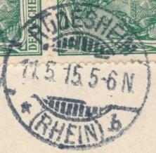 14.6.1897  unten: RÜDESHEIM / *(RHEIN)b 11.05.
