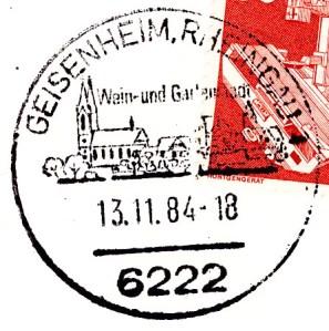 Ø 35 mm. Eingesetzt vom bis. 05.11.2005 Sonderstempel: Geisenheim, Rheingau 50 Jahre Verein der Briefmarkenfreunde Rheingau e.v. Briefmarkenausstellung.