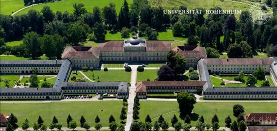 Die Universität Hohenheim Spitzenforschung und moderne Lehre Drei Fakultäten: Agrarwissenschaften, Naturwissenschaften und Wirtschafts- und