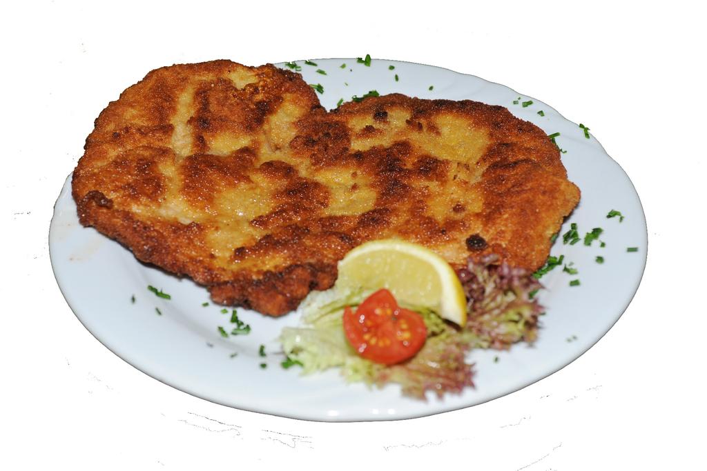 Hauptgerichte Schweineschnitzel Wiener Art (S) 10,40 Schweinerücken paniert mit Pommes Frites Schweineschnitzel Bolognese (S) 12,50 Schweinerücken paniert auf Spaghetti mit Bolognese und Käse