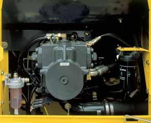 Einfacher Zugang zu Ölfilter/ Kraftstoffablassventil Motorölfi lter und Kraftstoffablassventil sind für einfachsten