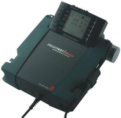 VDE0100, RCD Typ B Eine Weitbereichsmesseinrichtung ermöglicht den Einsatz des Prüfgeräts für alle Wechselstrom- und Drehstromnetze mit Spannungen von 65 bis 500 V und Frequenzen von 15,4 bis 420 Hz.