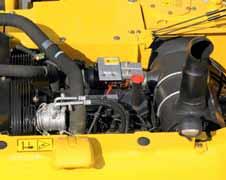 Geräuschentwicklung. Der Komatsu-Motor SAA4D107E-1 erfüllt die geltenden Emissionsvorschriften EU Stufe IIIA und EPA Tier III.