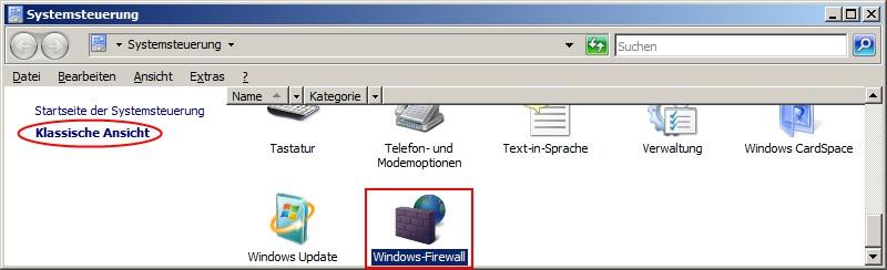3.1.2 Freigabe in der Firewall unter Windows Server 2008 1.