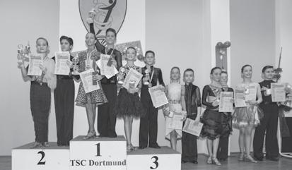 Meisterschaften tanz Latein Kinder / Junioren I und II Jun I D-Lat 1. Nils Schleutermann Vivienne Gruba TC Blau-Gold Solingen (22) 2. Maxim Friesen Alina Kusurmann Tanzsportclub Dortmund (11) 3.