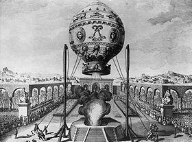 3. Montgolfière (1.5P/1.5P/1.5P/1.5P) Im November des Jahres 1783 stieg der erste bemannte Heissluftballon der Brüder Montgolfier bei Paris in den Himmel.