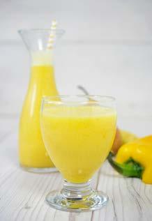 ½ Gurke mit Schale ½ kleine Fenchelknolle 1 Banane 3 dl Orangensaft Vitamin