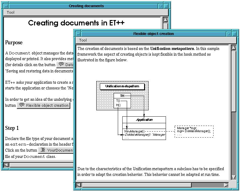 Framework Cookbooks (II) Beispiel ET++, 1992 2002, W.