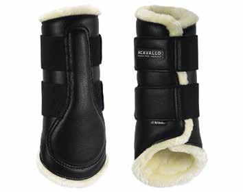 AC9710 AC9712 AC9714 AC9716 Accessories Zubehör Eco-leather tendon boots, eco-wool lined, pratical hook and loop (velcro-like) fastening.