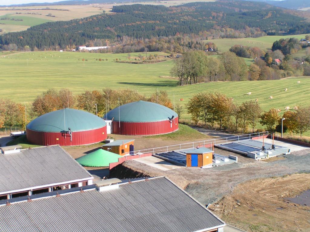 Biogas im Einklang mit Ökologie und Ökonomie" Gesamtanlage von oben 14.04.