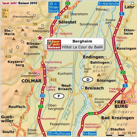 Mit dem Auto Aus allen Richtungen Deutschlands kommend: Verlassen Sie die A 5 bei der Ausfahrt Appenweier/Kehl/Strasbourg und