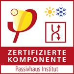 PHI Zertifikat Zertifikat Zertifizierte Passivhaus Komponente Für kühl-gemäßigtes Klima, gültig bis 31.12.2015 Passivhaus Institut Dr.