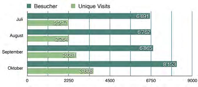 Zielgruppen: Besucher-Statistik (Juli - Okober 2017) Haus-, Wohnungs- und Gartenbesitzer Für alle, die eine handwerkliche Dienstleistung