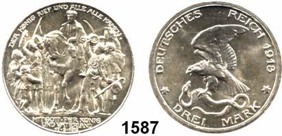 prfr 24,- 1585 109 2 Mark 1913 Befreiungskriege...feine Patina; prfr 25,- Preußen Wilhelm II.