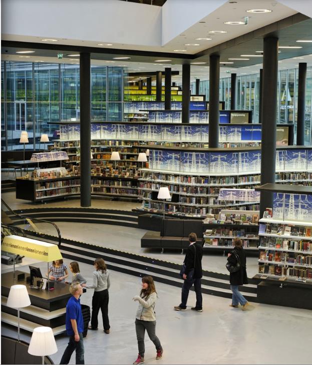 Almere: De Nieuwe Bibliotheek - Name ist Programm - Kulturelles /
