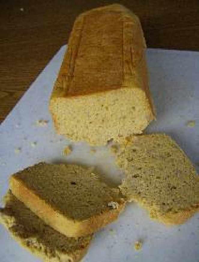 Bei 160 Umluft ca 90 min backen Nadelprobe Brot mit Käse F Glutenfrei + Eifrei + Kuh Milchfrei 30 cm Kastenbackform 300 g Mais