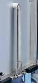 Besonderheiten: Edelstahl-Vierkantrohrrahmen schützt den Aluminium-Korpus Quaderförmige Fächer ermöglichen leichte Reinigung und optimale