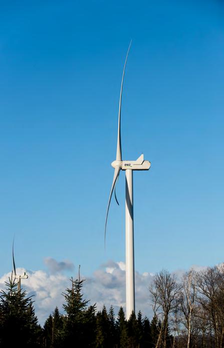 Die ewz (Deutschland) GmbH hat drei der vier Windparks im Januar 2015 und den vierten, Skalleberg, im März 2015 schlüsselfertig zu 51% erworben. Windpark Alered.