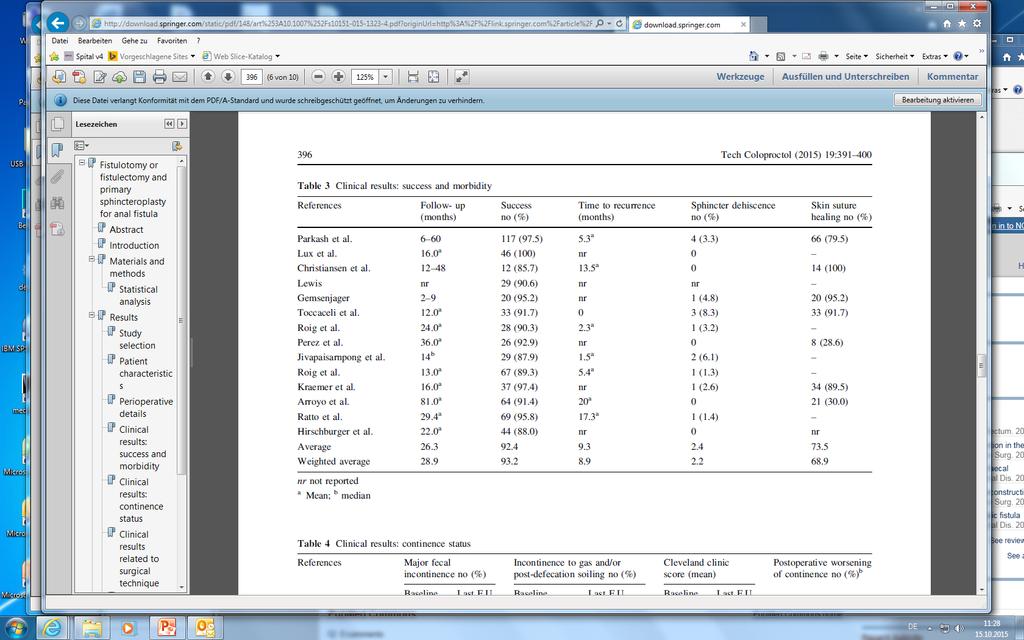 Fistulotomie mit