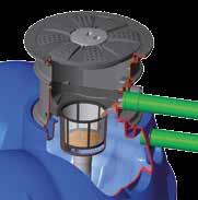 Versorgungsrohr - Filtergehäuse ohne Werkzeug zu montieren und entnehmen - einfach in die integrierten U-Profile einschieben - 100 % Wasserausbeute - für klares und geruchsfreies Wasser durch