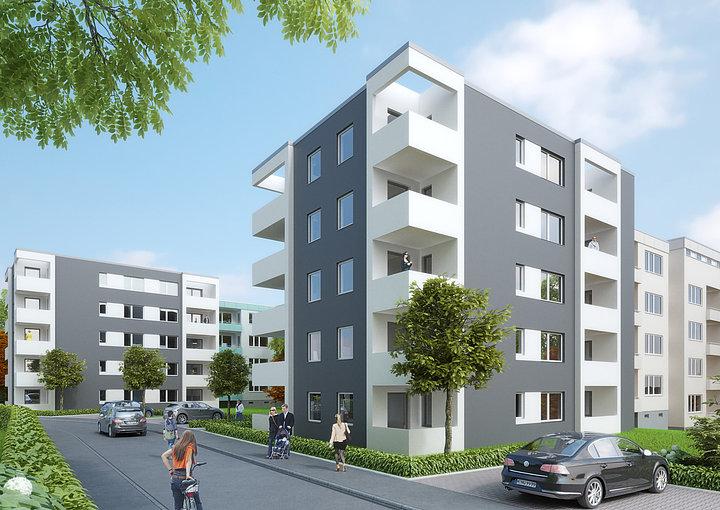 Marburg: Projekt "300" In Marburg baut die GWH Bauprojekte GmbH in drei Bauabschnitten insgesamt 300 Wohnungen.
