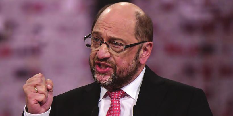 MAKE EUROPE GREAT AGAIN SPD-Kanzlerkandidat Martin Schulz will Europa besser machen. Er wehrt sich gegen die Forderung von Merkel und Trump, die deutschen Rüstungsausgaben massiv zu erhöhen.