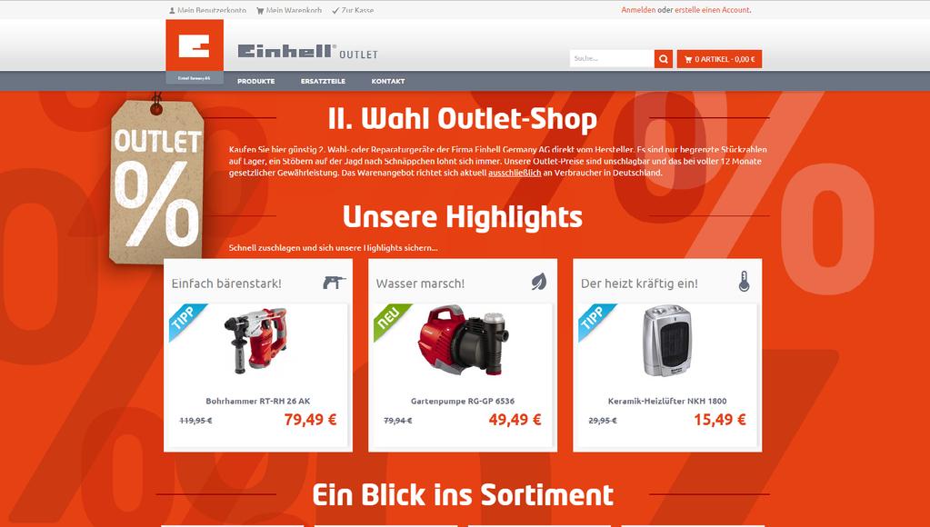 ... im E-Commerce Aufmerksamkeit und Reichweite erzeugen Die Einhell Germany AG vertreibt seit inzwischen mehr als 50 Jahren hauptsächlich Werkzeuge und Gartengeräte für den Do-IT-Yourself Bereich.