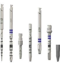 7 Instrumente 7.1 Tiefenmarkierungen an Straumann-Instrumenten Straumann-Instrumente besitzen Tiefenmarkierungen in Abständen von 2 mm, die den verfügbaren Implantatlängen entsprechen.