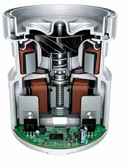 Der neuste Dyson Digital Motor Das Antriebsrad schafft 90 000 Umdrehungen pro Minute, sodass pro