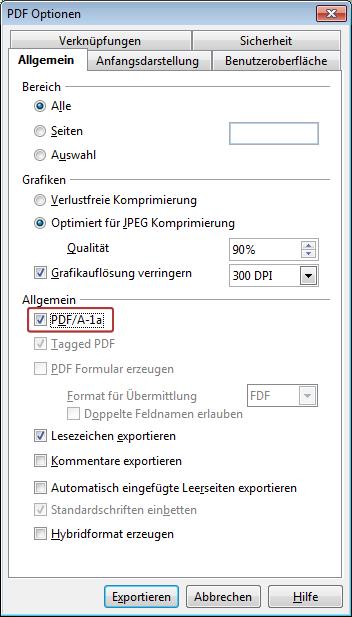 LibreOffice (bzw. OpenOffice) Plattformen: Windows, Mac OS X, Linux Benötigt: OpenOffice ab der Version 2.4, keine Versionseinschränkung bei Libre- Office Im Menü Datei wählen sie Exportieren als PDF.