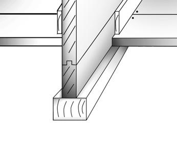 Die Fundamenthölzer müssen laut Statik mit dem Streifenfundament durch geeignete Einschlagdübel oder vergleichbare Verbindungsmittel verbunden werden.