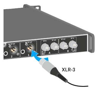 EM 6000 installieren Analoge Audiosignale ausgeben Jeder der beiden Kanäle CH 1 und CH 2 des EM 6000 verfügt