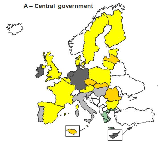 Rechnungssysteme in der EU: Ebene der Bundes-/Zentralregierung