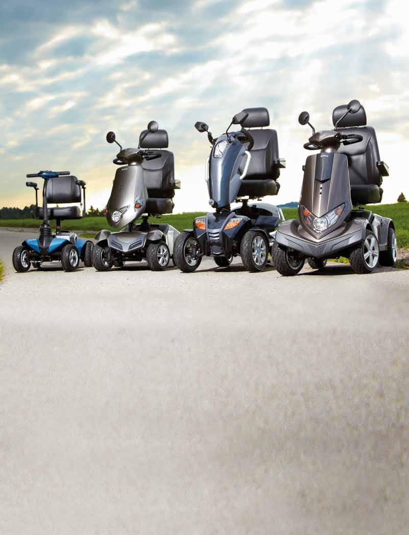 30 Die neue Generation: Hochleistungs-Scooter von BECHLE Ob klein und wendig oder kraftvoll und für lange Distanzen ausgelegt Sicherheit und Komfort stehen immer an erster Stelle.