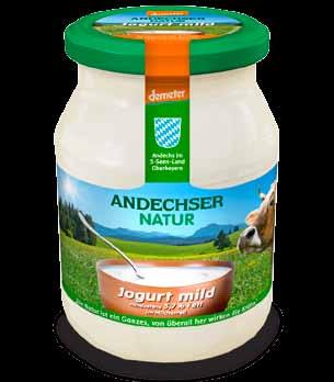 Joghurt mild 3,7 % Andechser 500 g (1 kg