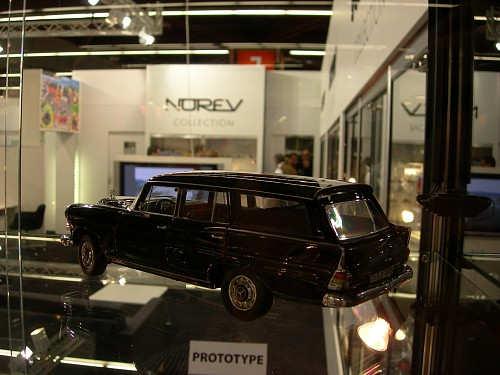 Postscript to the Nuremberg Toy Fair (1) Norev displayed in Nuremberg the prototype in 1:18 scale of the 1968 Mercedes 200 Universal.