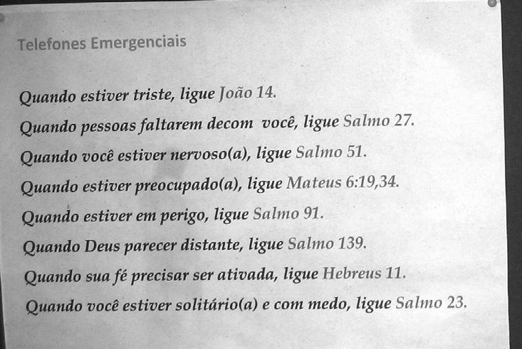 Seite 7 - Gemeindebrief November Im Notfall biblische Notrufnummern Wenn du traurig bist, dann rufe an: Johannes 14 Wenn Menschen dich im Stich lassen.