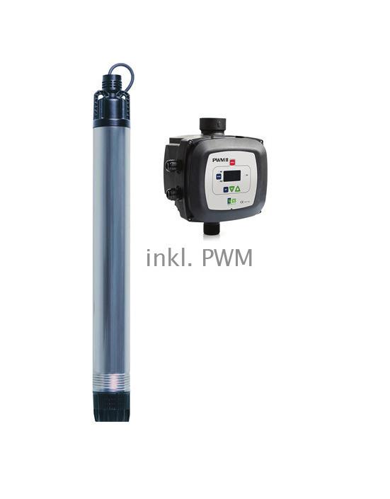 Die Pumpe ist bestens für Bewässerung und Wasserversorgung aus Brunnen und Tanks geeignet. Anschlussfertig mit 15 m Kabel 07/RN-F und Schukostecker.