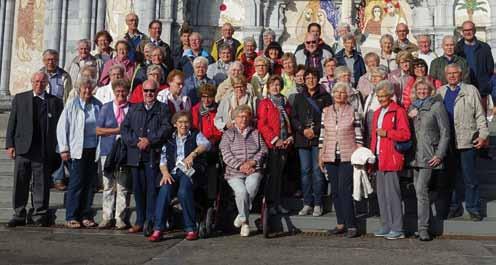 Gemeinde Heilige Familie Grafenwald auf großer Wallfahrt Eine Pilgergruppe mit 54 Teilnehmern besuchte in der Zeit vom 9. bis zum 18.September 2017 Orte der Marienverehrung in Frankreich.