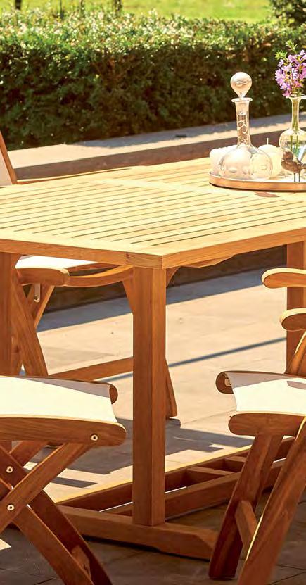 Mit einem Tischplattenmaß von 200 x 100 cm verfügt der Gartentisch über genug Platz, um Tisch-dekoration und