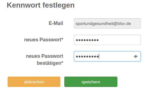 Schritt 3: Login in die Serviceplattform mit E-Mail-Adresse und eigenem neuen Passwort Schritt 4: