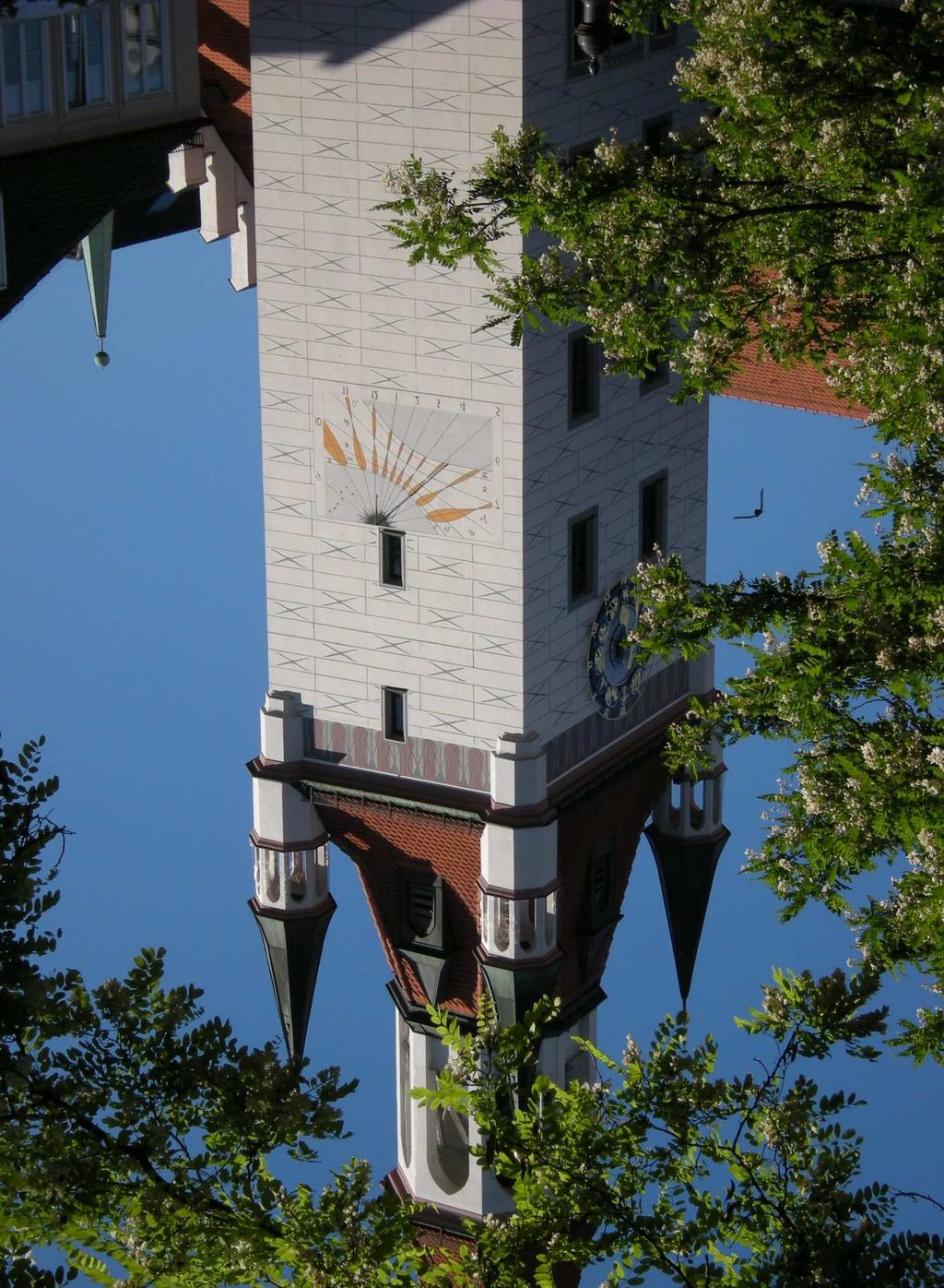 Stadtturm Alter Michel in München: Diese Sonnenuhr berücksichtigt