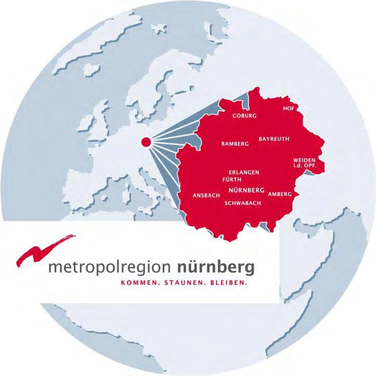 Kontakt Europäische Metropolregion Nürnberg Geschäftsstelle Theresienstraße 9 90403 Nürnberg Tel.